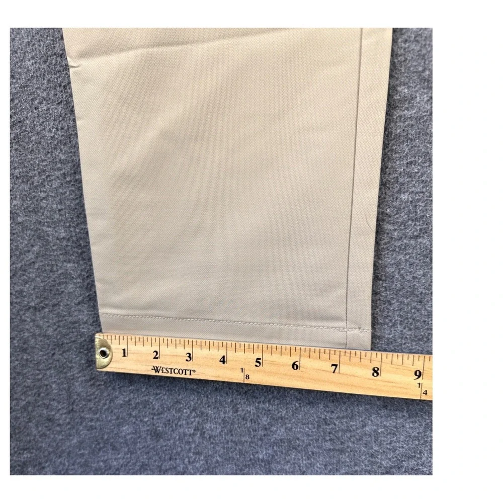 NWT Banana Republic Flat Front Pant Men 36x29 Tan Performance Polyester Trousers